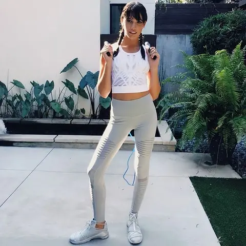 image by aloyogastores containing white, shoulder, leggings, fashion accessory, leg
