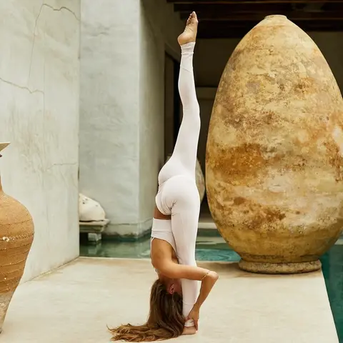 image by aloyoga containing Yoga, Physical fitness, Leg, Balance, Human body