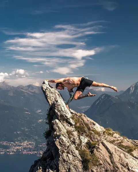 image by aloyoga containing People in nature, Mountainous landforms, Mountain, Ridge, Sky