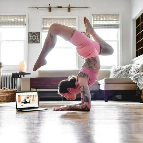 image by eleonorazampatti containing Physical fitness, Leg, Pink, Arm, Floor