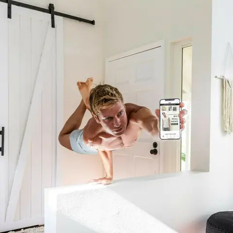 Photo shared by JOSH KRAMER on April 21, 2020 tagging @aloyoga. Image may contain: 1 person, indoor