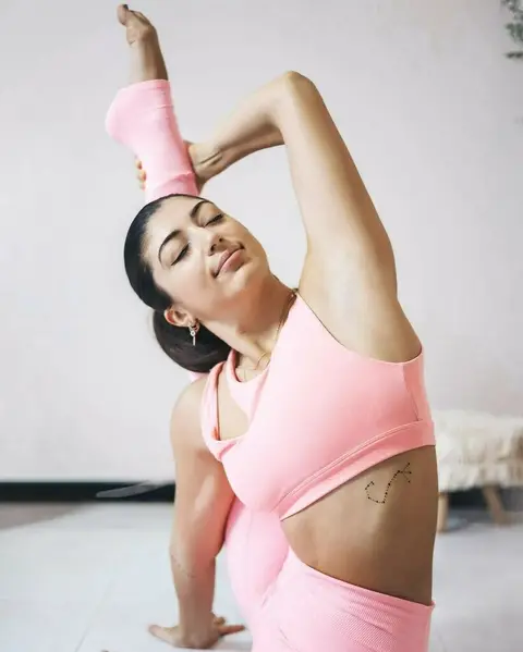 image by martina__rando containing Pink, Undergarment, Physical fitness, Shoulder, Arm