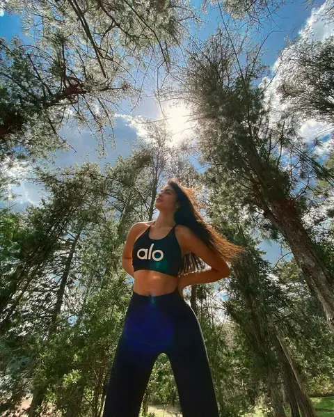 image by saraorrego containing Sportswear, Tree, Active pants, Physical fitness, Sky