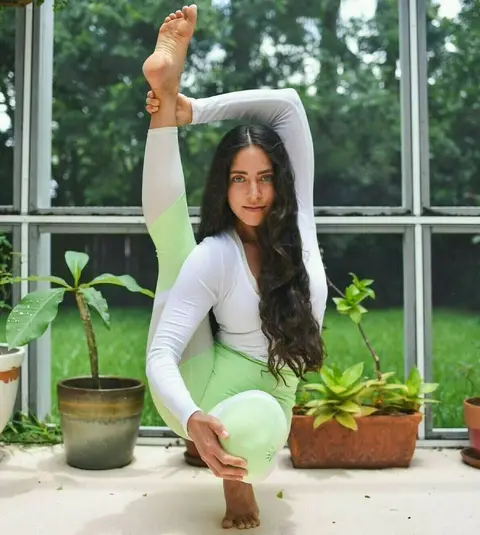 image by lamise containing Arm, Houseplant, Yoga, Flowerpot, Physical fitness
