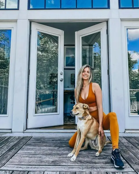 image by danielleknudson1 containing Dog, Canidae, Blue, Yellow, Dog breed