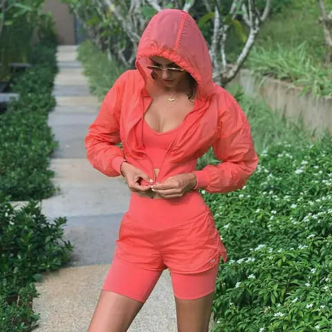 image by sofiaresing containing Clothing, Orange, Red, Outerwear, Hood