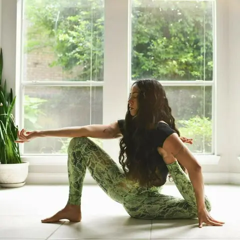 image by lamise containing Green, Physical fitness, Sitting, Leg, Window