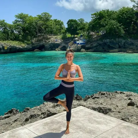 image by sarasampaio containing Physical fitness, Shoulder, Vacation, Arm, Sky