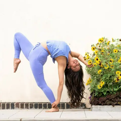 image by meliniseri containing Yoga, Physical fitness, Sportswear, Yellow, Leg