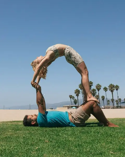 image by acrowithjon containing Physical fitness, Green, Acrobatics, Grass, Yoga