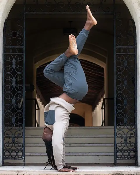 image by alo containing Standing, Leg, Jeans, Flip (acrobatic), Dance