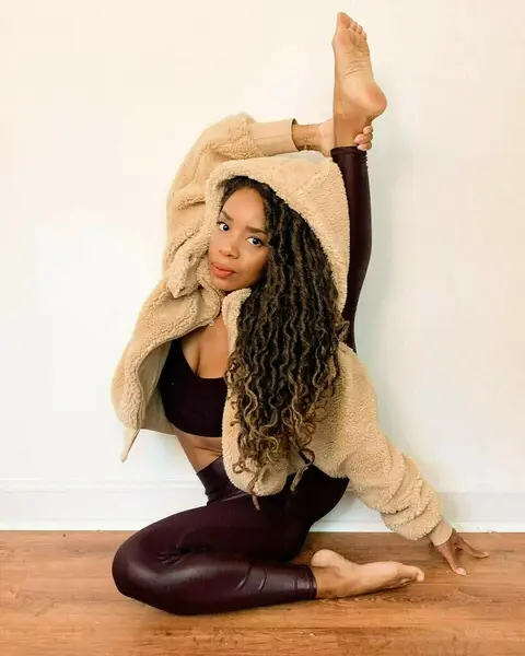 image by phyllicia.bonanno containing Physical fitness, Yoga, Beauty, Leg, Long hair
