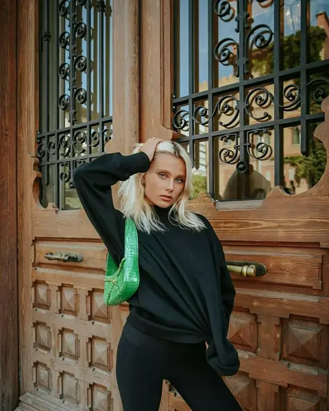 image by valentinazenere containing Green, Beauty, Fashion, Shoulder, Photo shoot