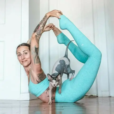 image by eleonorazampatti containing Blue, Leg, Physical fitness, Arm, Joint