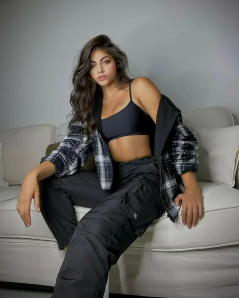 image by saraorrego containing Clothing, Photo shoot, Beauty, Sitting, Shoulder
