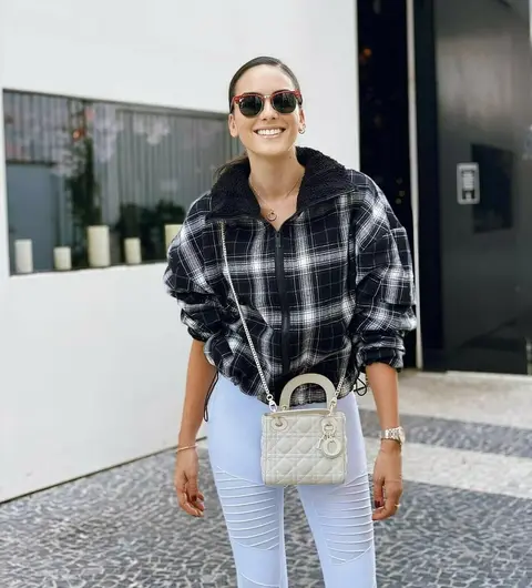 image by danielaboterofficial containing Plaid, White, Clothing, Street fashion, Tartan