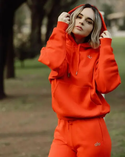image by fabiolagdo containing Orange, Clothing, Outerwear, Red, Jacket