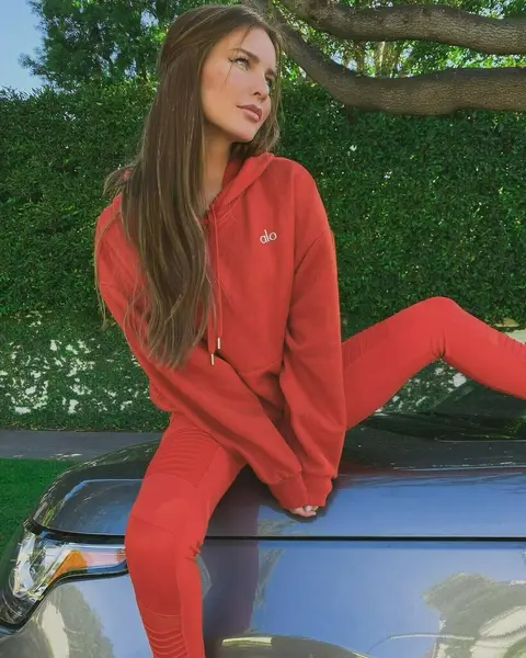 image by katelynbyrd containing Clothing, Red, Outerwear, Jeans, Jacket