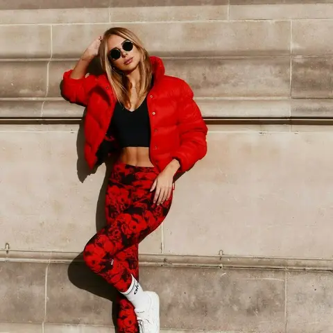 image by kimberleygarner containing Red, Clothing, Street fashion, Fashion, Footwear