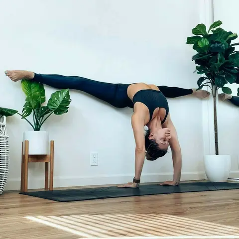 image by yoga_ky containing Joint, Shoulder, yoga pant, Active pants, Knee