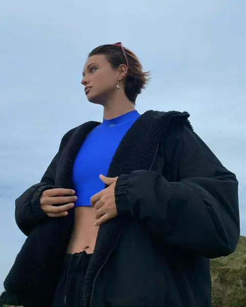 image by tringsby containing Outerwear, Sky, Neck, Sleeve, Street fashion