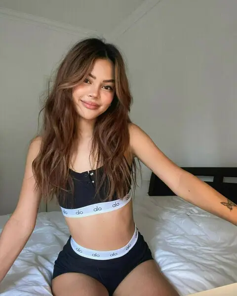 image by lilymaymac containing Joint, Skin, Stomach, Smile, Hairstyle