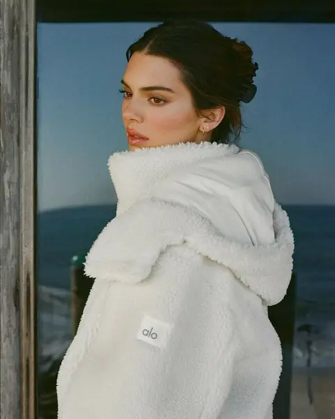 image by kendalljenner containing Outerwear, Shoulder, Water, Neck, Sleeve