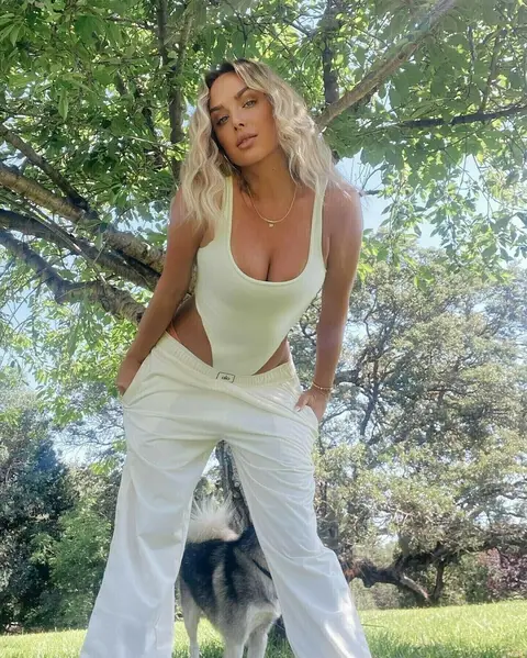 image by daniellagrace containing woman, dog, white, pose, stand