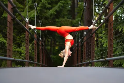 image by robinmartinyoga containing Leg, Entertainment, Tree, Sportswear, Leisure
