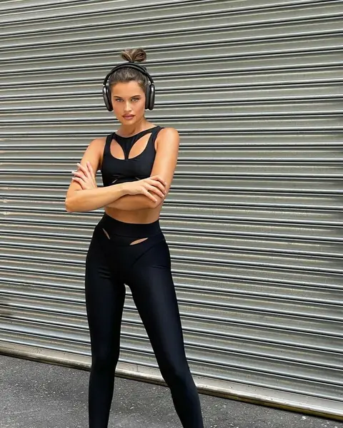image by lexiwood containing Arm, Shoulder, yoga pant, Leg, Sunglasses