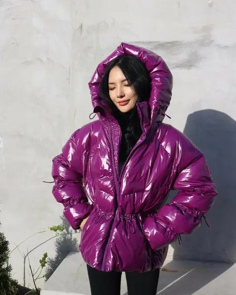 image by chaileeson containing Outerwear, Purple, Sleeve, Flash photography, Pink