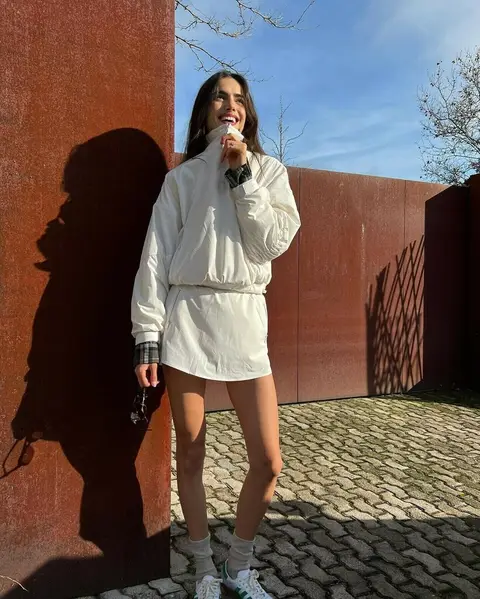 image by blancapadilla containing Footwear, Shoulder, Sky, Flash photography, Sleeve