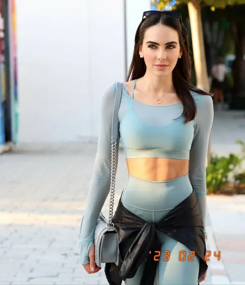image by danielaboterofficial containing Face, yoga pant, Human body, Eyewear, Neck