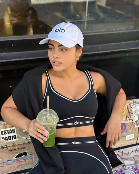 image by saraorrego containing woman, green, drink, catch, sit