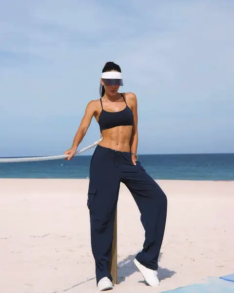 image by danielaboterofficial containing woman, beach, stand, surfboard, pant