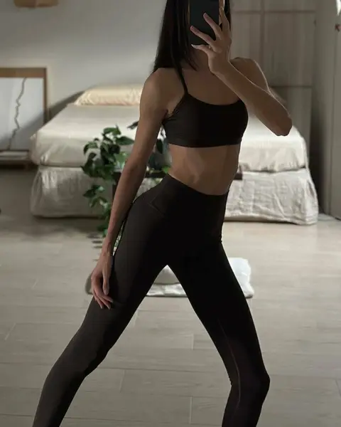 image by blancapadilla containing woman, black, legging, tight, girl