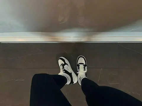 image by kyliejenner containing shoe, person, stand, white, floor