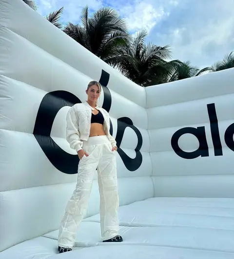 image by cydrrose containing woman, white, stand, palm tree, pose