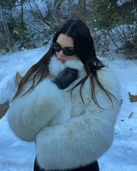 image by kendalljenner containing woman, snow, fur coat, white, wear