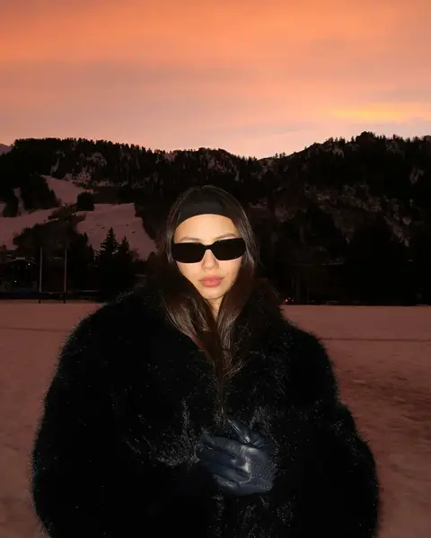 image by fiona.bl containing woman, sunglasses, wear, fur coat, black