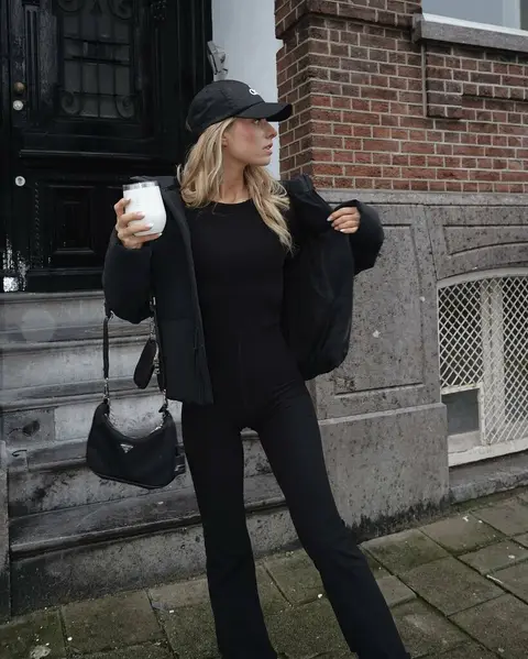 image by debiflue containing woman, black, coffee, hat, cup