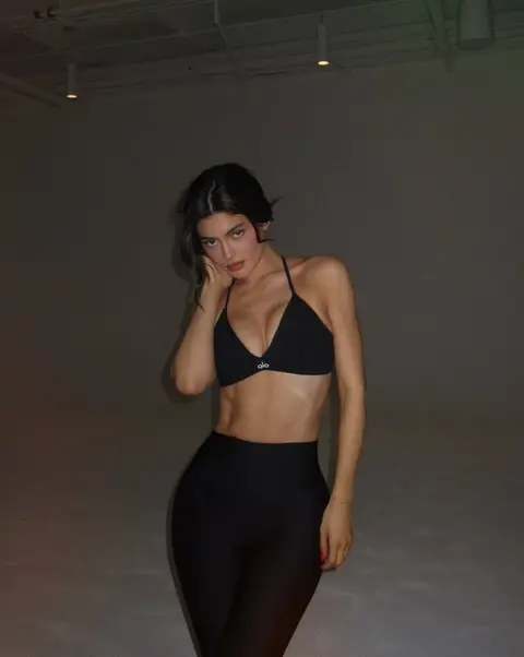 image by kyliejenner containing woman, black, bikini, girl, tight