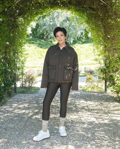 image by krisjenner containing woman, stand, white, wear, black