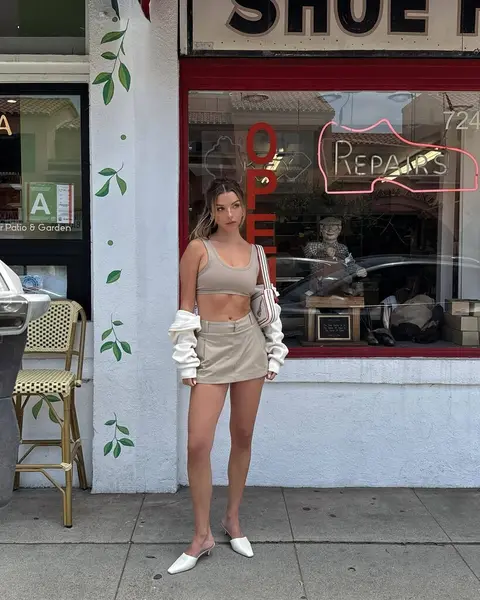 image by madtev containing woman, dress, stand, short, white