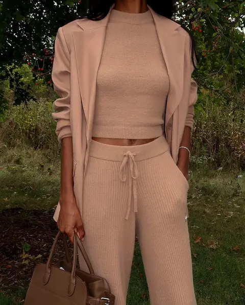 image by sydneyjharper containing woman, stand, pink, handbag, wear