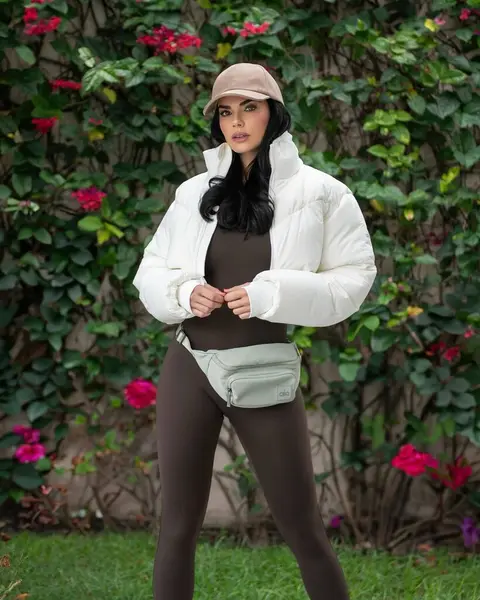 image by liviabritopes containing woman, white, wear, jacket, stand