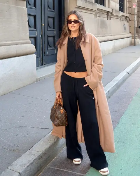 image by lexiwood containing black, woman, coat, wear, sunglasses