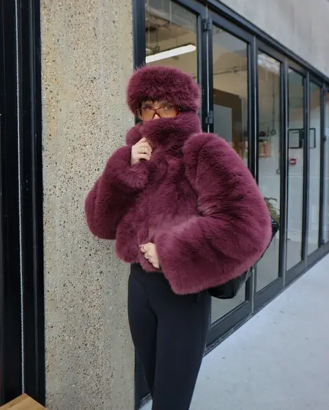 image by lissyroddyy containing woman, fur coat, coat, wear, stand