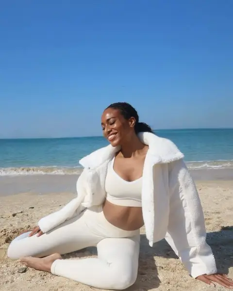 image by hippiewhohustles containing woman, beach, white, sit, pose