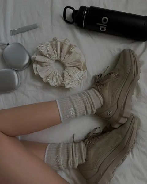 image by chaileeson containing bed, shoe, lay, woman, person